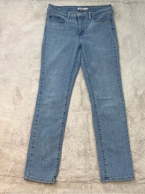 Levis 312 Shaping Slim Jeans Size 29 Light Blue Straight Leg Stretch